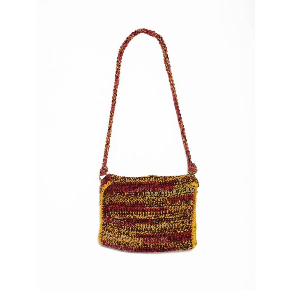 NEW NICHOLAS DALEY messenger bag in red/black/yellow